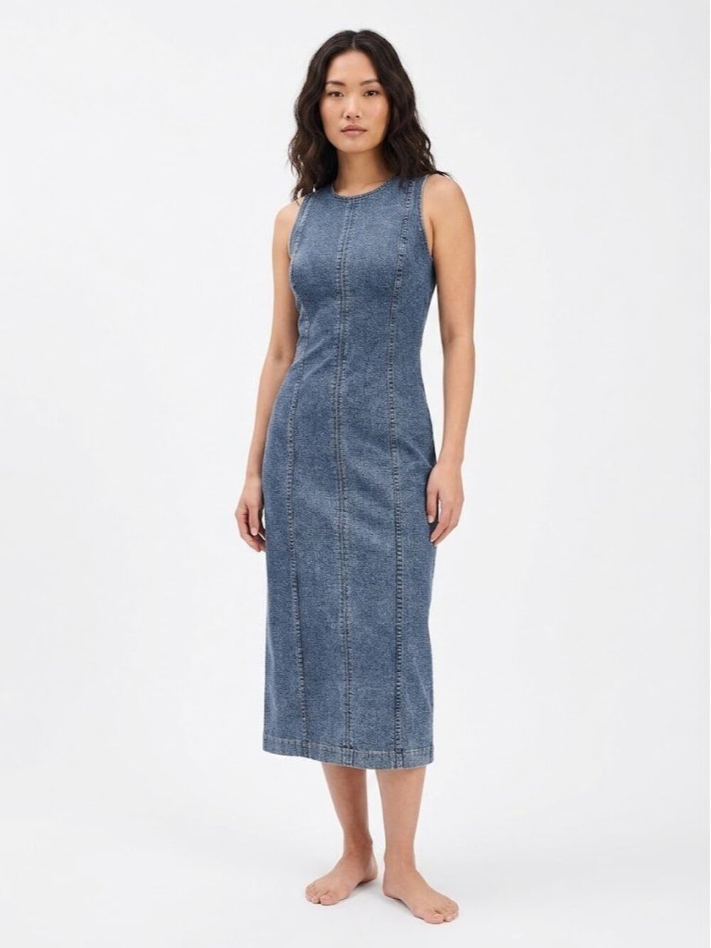 NWT Rag & Bone Miramar Ponte Olivia Midi in Woodside Stretch Dress 6